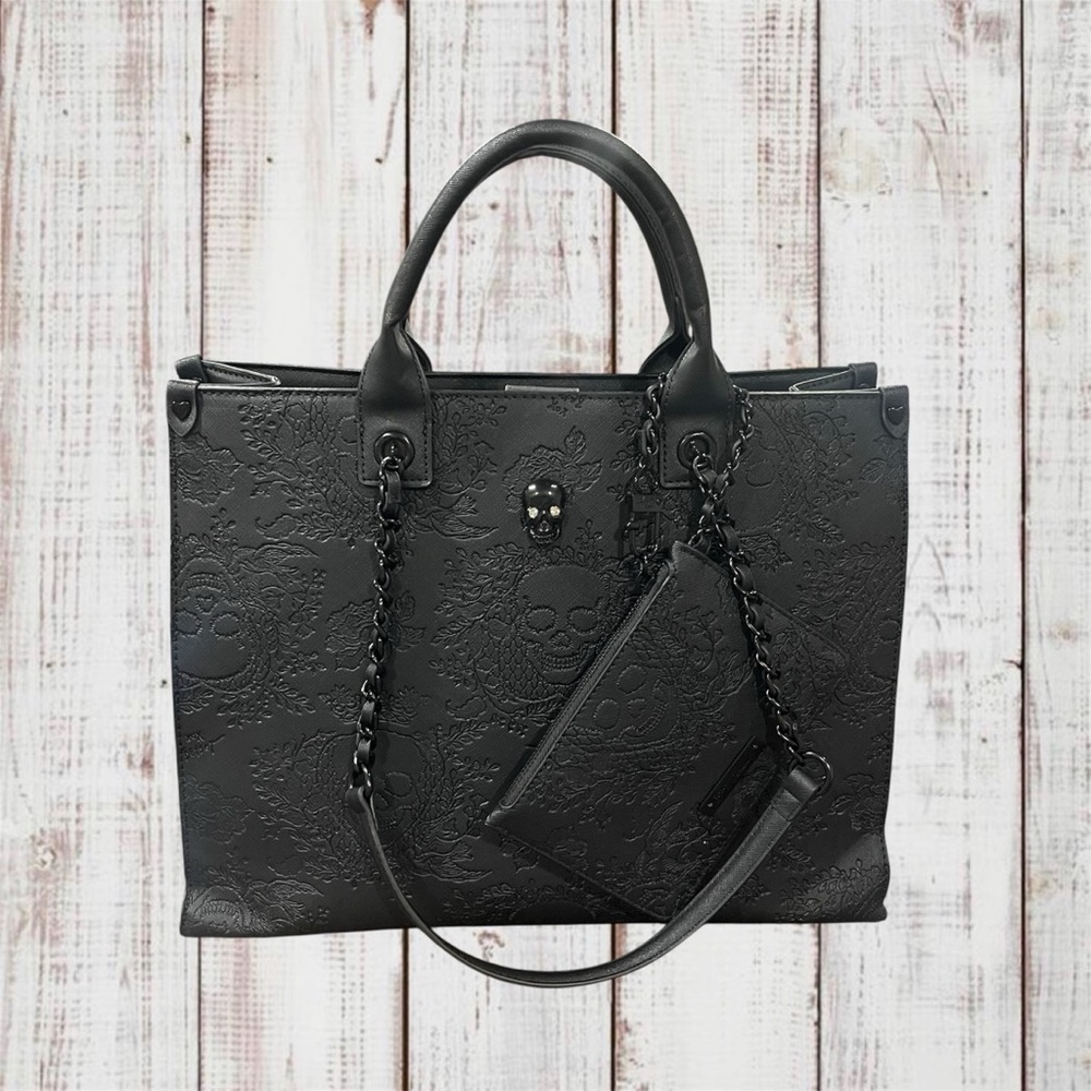 Betsey Johnson Skull Tote Bag